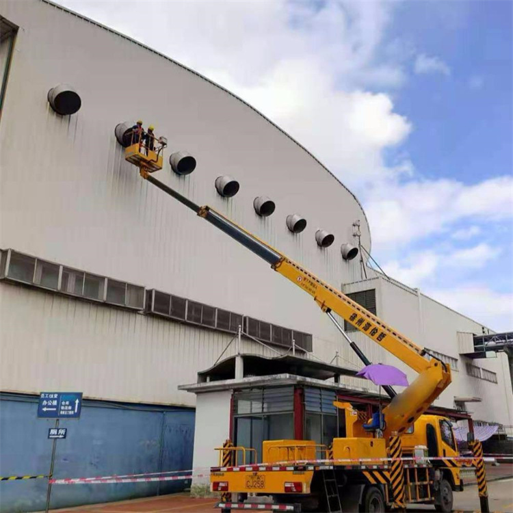 温州龙湾高空作业车出租服务：专业广告牌安装解决方案